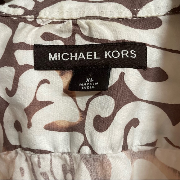 Michael Kors Men's Short Sleeve Collar Shirt Casual Size XL - Picture 3 of 11
